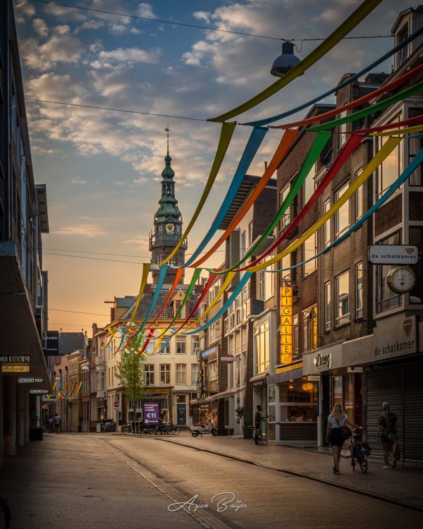 Stadswandeling Groningen: workshop zonsondergang fotografie Melvin Jonker- foto van Arjan Battjes