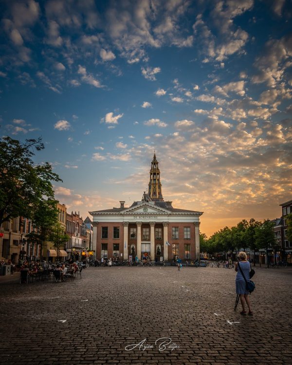 Stadswandeling Groningen: workshop zonsondergang fotografie Melvin Jonker- foto van Arjan Battjes