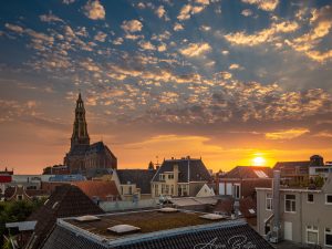 Stadswandeling Groningen: workshop zonsondergang fotografie Melvin Jonker- foto van Arjan Battjes