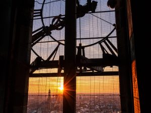 Foto Melvin Jonker vanaf Martinitoren Groningen op canvas kopen