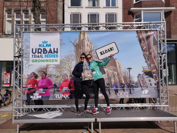 KLM Urban Trail Groningen - finish hardloopwedstrijd Groningen