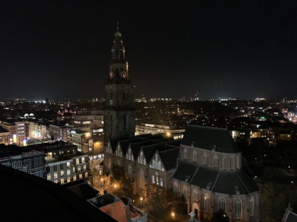 NOK: skybar en restaurant Forum Groningen. Uitzicht tijdens sneak peak nov 2019