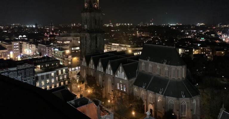 NOK: skybar en restaurant Forum Groningen. Uitzicht tijdens sneak peak nov 2019