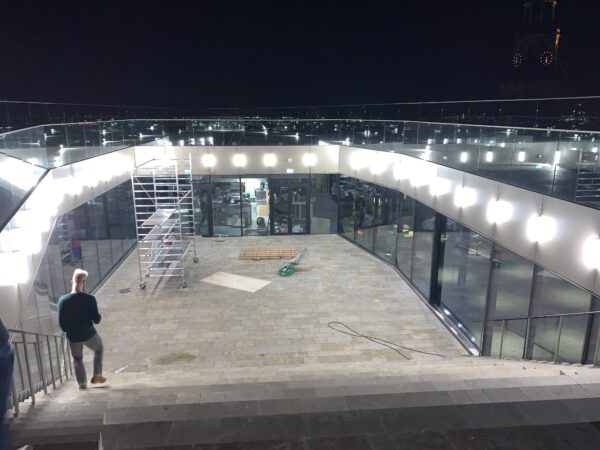 NOK: skybar en restaurant Forum Groningen. Uitzicht tijdens sneak peak nov 2019