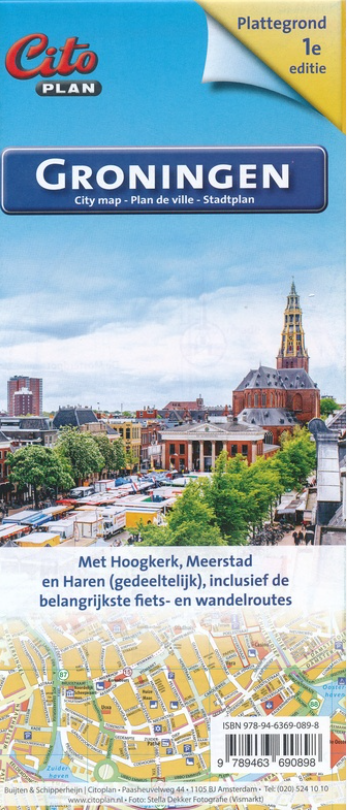 Wandelen Groningen: stadswandeling routes op de kaart van De Zwerver