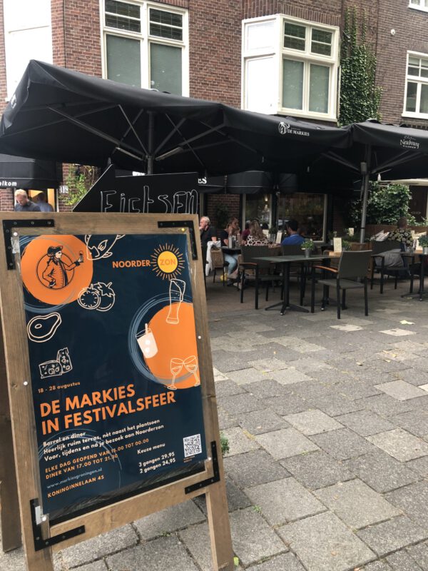 Noorderzon diner bij Dinercafé De Markies in Oranjewijk nabij Noorderplantsoen