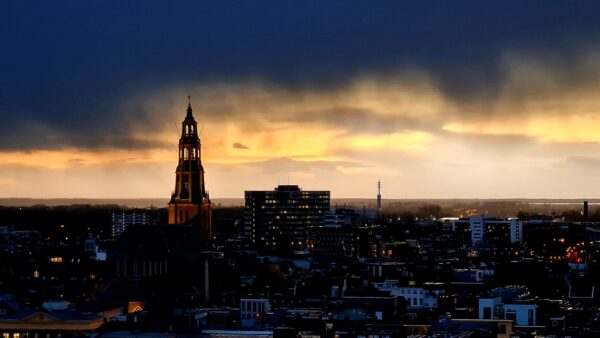 Uitzichtpunt en uitkijktoren Martinitoren in Groningen Stad