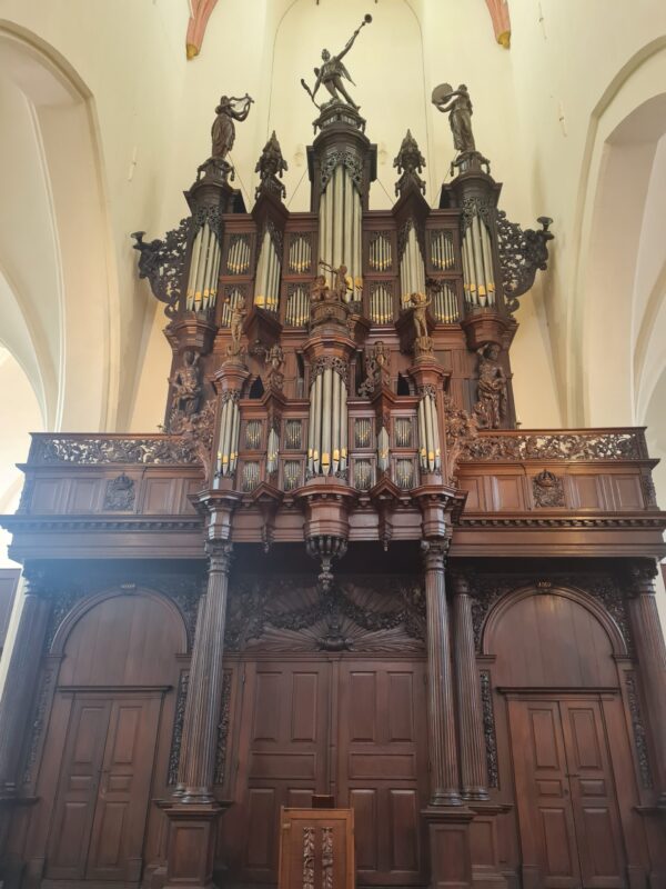 Akerk Groningen, orgel tijdens een rondleiding