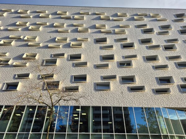 Gevel Alfacollege Europapark en De Linie Groningen