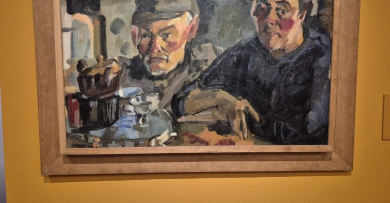 Jan Aaldering en zijn vrouw, Jan van der Zee, 1938. Kunstenaar De Ploeg Groningen.