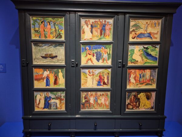 Kast met oudtestamentische voorstellingen, Hendrik Nicolaas Werkman, 1943 van de Ploeg kunstenaars Groningen