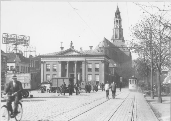 De Korenbeurs op de Vismarkt in Groningen in 1926 (collectie Groninger Archieven)