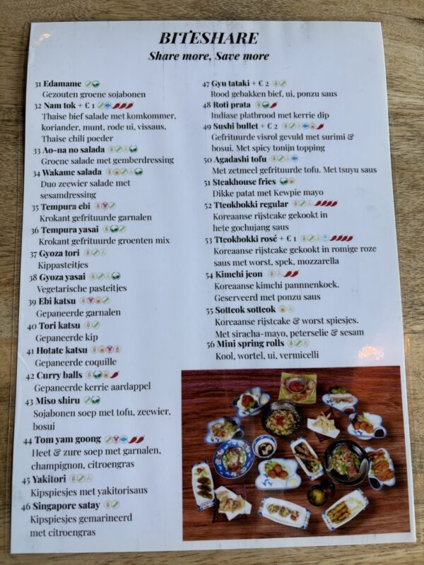 Japanse Koreaanse en Singapore bites to share bij Fujiyama Grote Markt Groningen