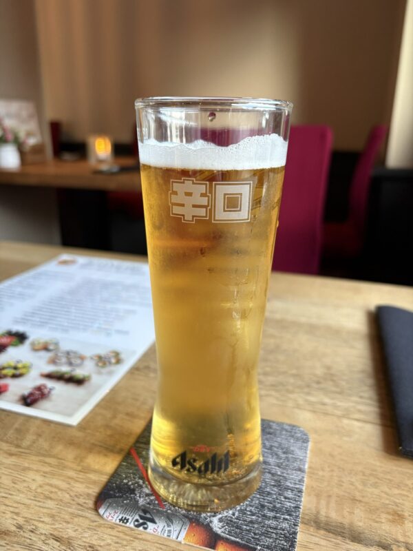 Asahi Super Dry Japans bier bij Fujiyama in Groningen