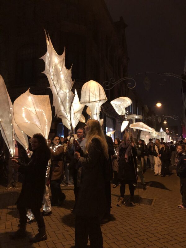 Lichtjesparade door Groningen november