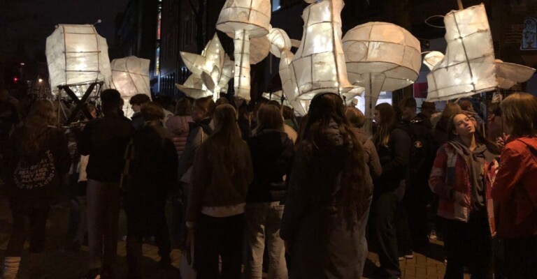 Lichtjesparade door Groningen november