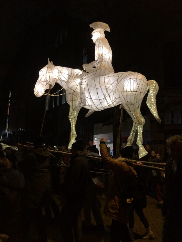 Lichtjesparade door Groningen november